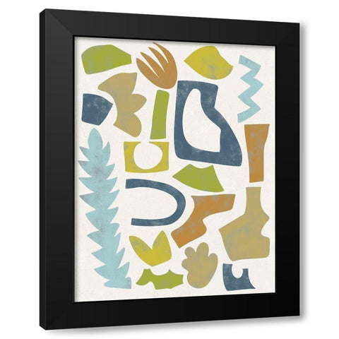 Swift II Black Modern Wood Framed Art Print with Double Matting by Zarris, Chariklia