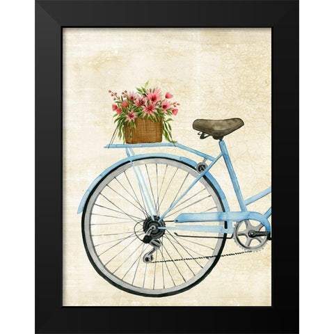 Courier Fleur I Black Modern Wood Framed Art Print by Popp, Grace
