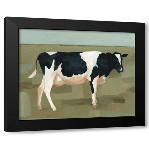 Bovine Portrait I Black Modern Wood Framed Art Print by Scarvey, Emma