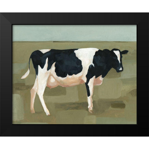 Bovine Portrait I Black Modern Wood Framed Art Print by Scarvey, Emma