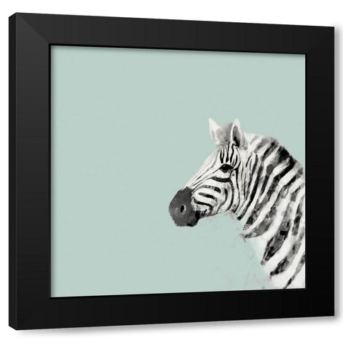 Pop Safari II Black Modern Wood Framed Art Print by Borges, Victoria