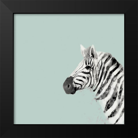Pop Safari II Black Modern Wood Framed Art Print by Borges, Victoria