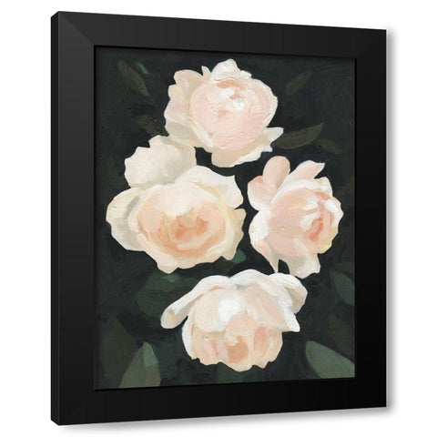 Nighttime Flora I Black Modern Wood Framed Art Print with Double Matting by Scarvey, Emma