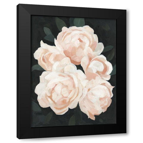 Nighttime Flora II Black Modern Wood Framed Art Print with Double Matting by Scarvey, Emma