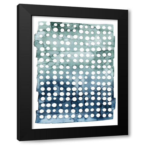 Morse Dots I Black Modern Wood Framed Art Print by Popp, Grace