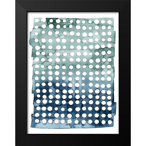 Morse Dots I Black Modern Wood Framed Art Print by Popp, Grace