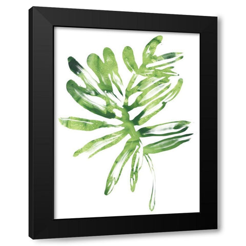 Emerald Tropics III Black Modern Wood Framed Art Print with Double Matting by Vess, June Erica