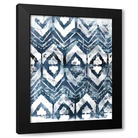 Indigo Extraction III Black Modern Wood Framed Art Print with Double Matting by Vess, June Erica