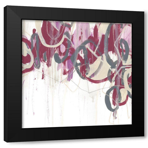 Chrystalline Structure II Black Modern Wood Framed Art Print by Vess, June Erica