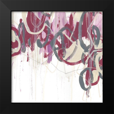 Chrystalline Structure II Black Modern Wood Framed Art Print by Vess, June Erica