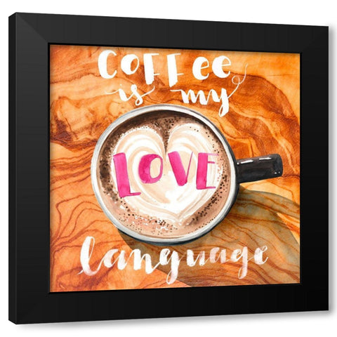 Rise and Grind I Black Modern Wood Framed Art Print by Parker, Jennifer Paxton