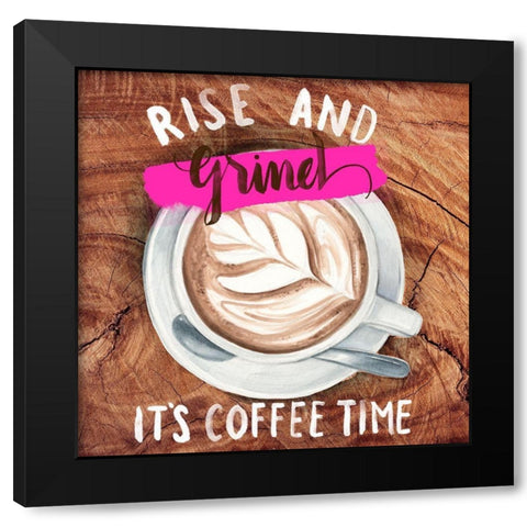 Rise and Grind II Black Modern Wood Framed Art Print by Parker, Jennifer Paxton