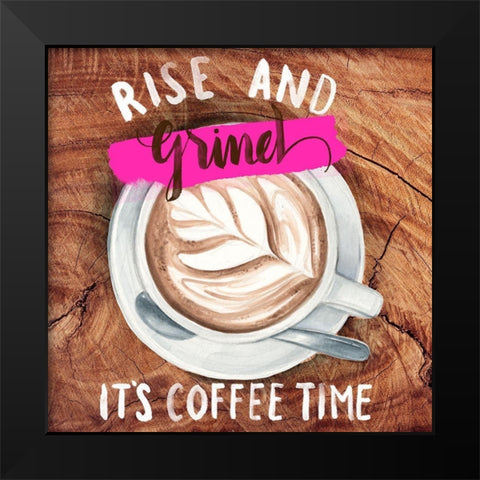 Rise and Grind II Black Modern Wood Framed Art Print by Parker, Jennifer Paxton