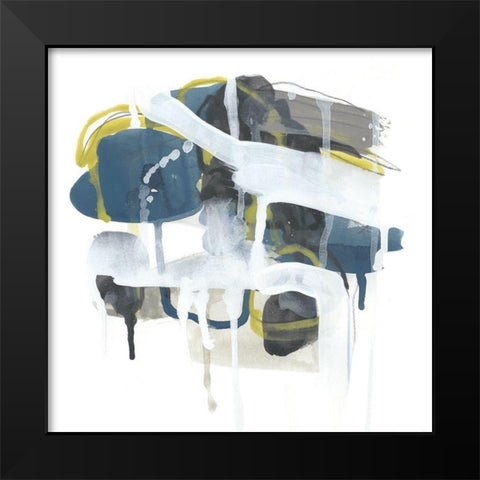 Insignia I Black Modern Wood Framed Art Print by Vess, June Erica