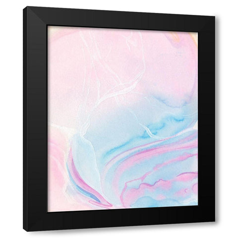 Marbled Prism II Black Modern Wood Framed Art Print by Parker, Jennifer Paxton