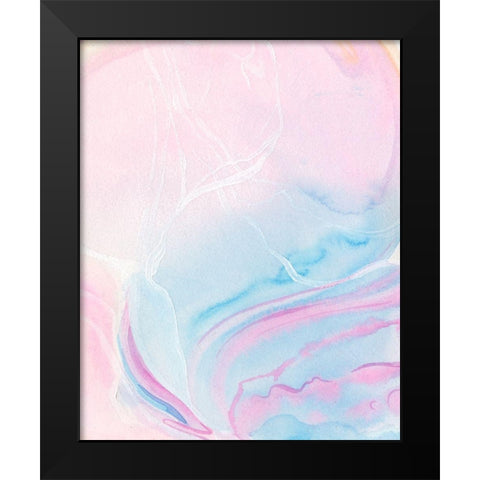 Marbled Prism II Black Modern Wood Framed Art Print by Parker, Jennifer Paxton