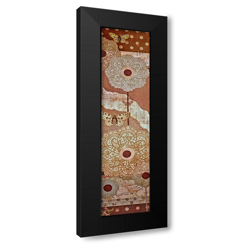 Lace Flower I Black Modern Wood Framed Art Print with Double Matting by Perkins, Greg
