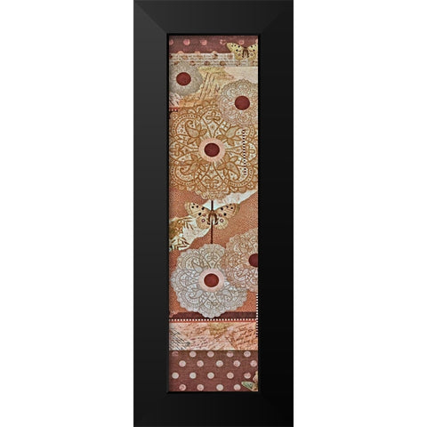 Lace Flower II Black Modern Wood Framed Art Print by Perkins, Greg