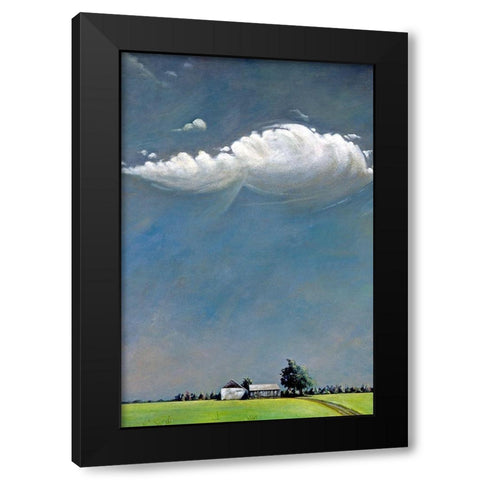 Watermill Black Modern Wood Framed Art Print by Romm, Steven