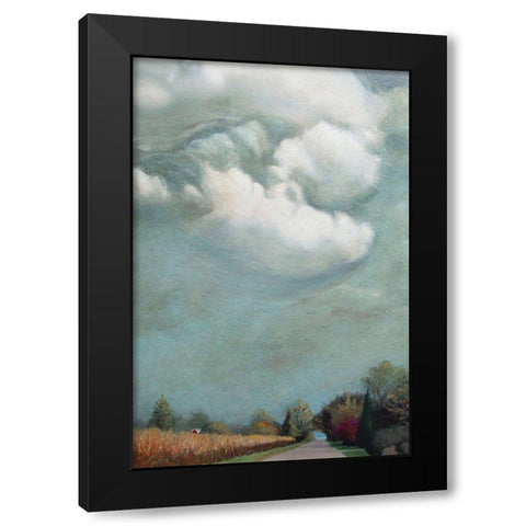 Beach Lane Wainscott Beach Black Modern Wood Framed Art Print with Double Matting by Romm, Steven