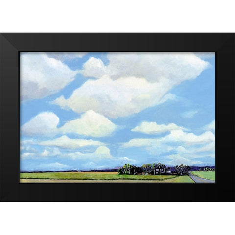 Watermill North Black Modern Wood Framed Art Print by Romm, Steven