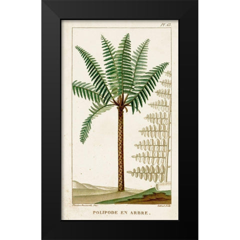 Turpin Exotic Palms III Black Modern Wood Framed Art Print by Turpin