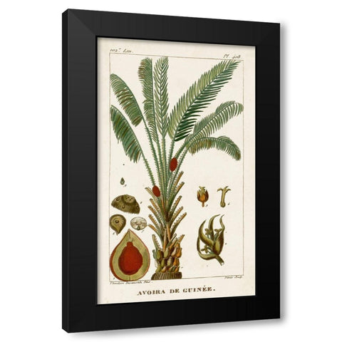 Turpin Exotic Palms VI Black Modern Wood Framed Art Print by Turpin