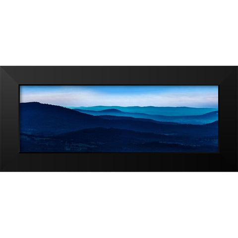 Misty Mountains I Black Modern Wood Framed Art Print by McLoughlin, James