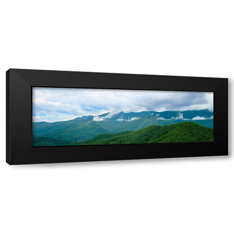 Misty Mountains II Black Modern Wood Framed Art Print with Double Matting by McLoughlin, James