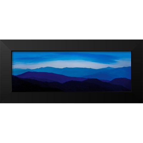 Misty Mountains IV Black Modern Wood Framed Art Print by McLoughlin, James