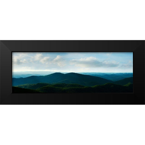 Misty Mountains V Black Modern Wood Framed Art Print by McLoughlin, James