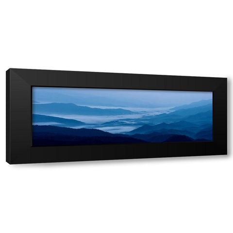 Misty Mountains VIII Black Modern Wood Framed Art Print with Double Matting by McLoughlin, James