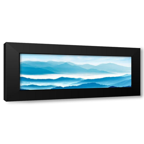 Misty Mountains XI Black Modern Wood Framed Art Print with Double Matting by McLoughlin, James