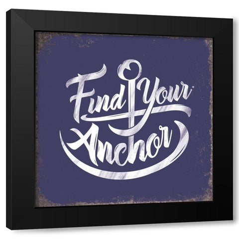 Punny Nautical IV Black Modern Wood Framed Art Print by Brando, J.J.