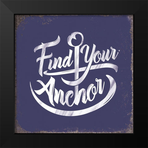 Punny Nautical IV Black Modern Wood Framed Art Print by Brando, J.J.