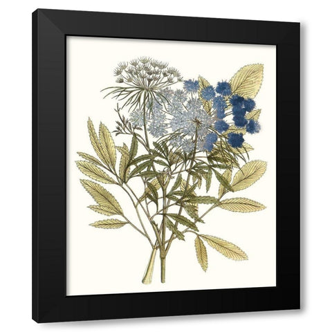 Lacy Leaves I Black Modern Wood Framed Art Print by Unknown
