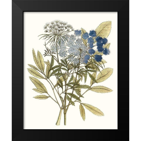 Lacy Leaves I Black Modern Wood Framed Art Print by Unknown