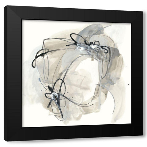 Monochrome Diaspora III Black Modern Wood Framed Art Print with Double Matting by Vess, June Erica