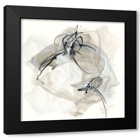 Monochrome Diaspora IV Black Modern Wood Framed Art Print with Double Matting by Vess, June Erica
