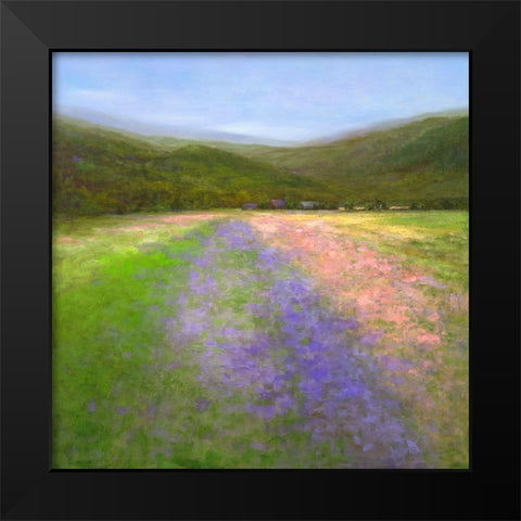 Flowers of Half Moon Bay I Black Modern Wood Framed Art Print by Finch, Sheila