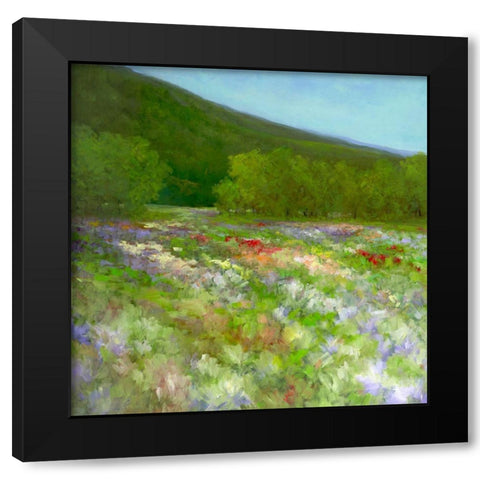 Flowers of Half Moon Bay II Black Modern Wood Framed Art Print by Finch, Sheila