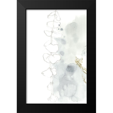 Wildflower Triptych I Black Modern Wood Framed Art Print by Goldberger, Jennifer