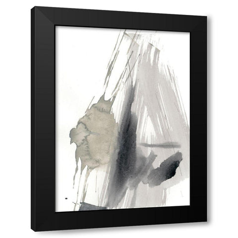 Kinetic Grid V Black Modern Wood Framed Art Print with Double Matting by Goldberger, Jennifer