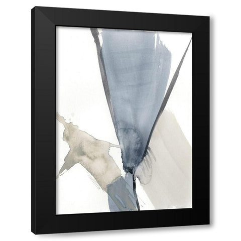 Kinetic Grid VII Black Modern Wood Framed Art Print with Double Matting by Goldberger, Jennifer