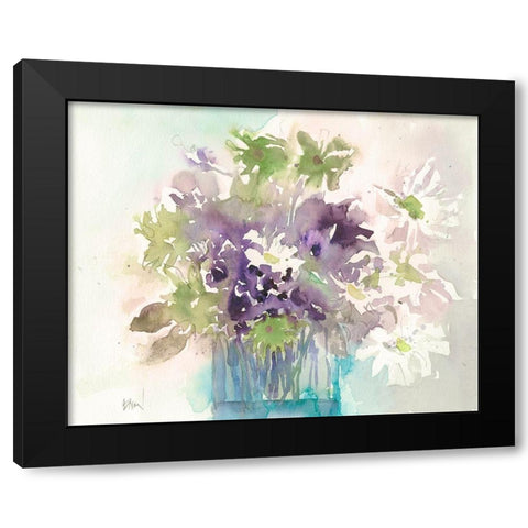 Center Piece I Black Modern Wood Framed Art Print by Dixon, Samuel