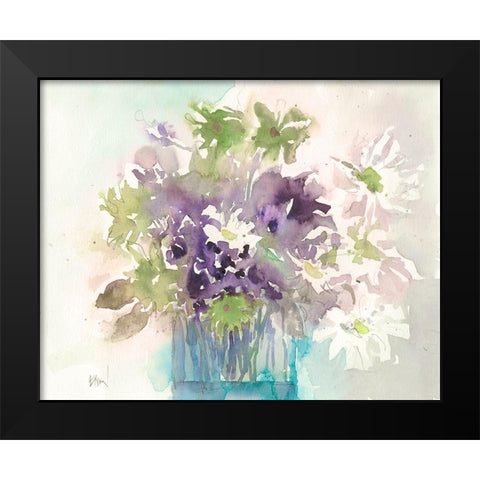 Center Piece I Black Modern Wood Framed Art Print by Dixon, Samuel