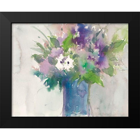 Center Piece II Black Modern Wood Framed Art Print by Dixon, Samuel