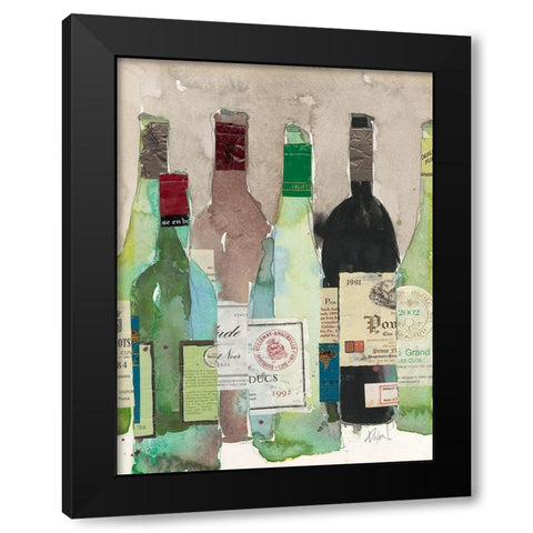 Red or White II Black Modern Wood Framed Art Print with Double Matting by Dixon, Samuel