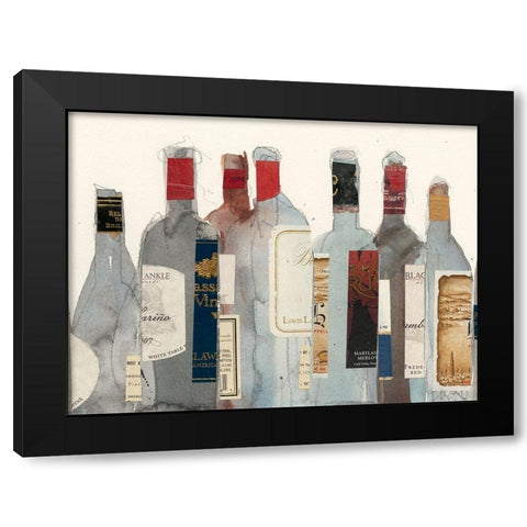 Wine and Spirit I Black Modern Wood Framed Art Print with Double Matting by Dixon, Samuel