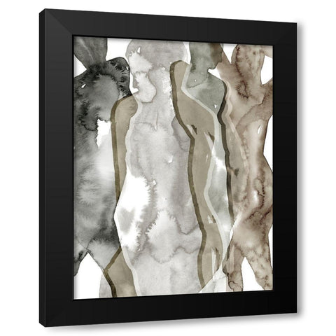 Earth Women I Black Modern Wood Framed Art Print by Popp, Grace